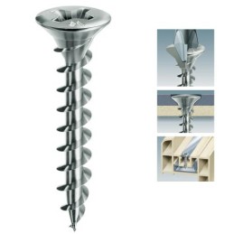 Wkręty do PVC 4,3x22 chrocynk PH2 łeb stożkowy FRAMEX 100szt.