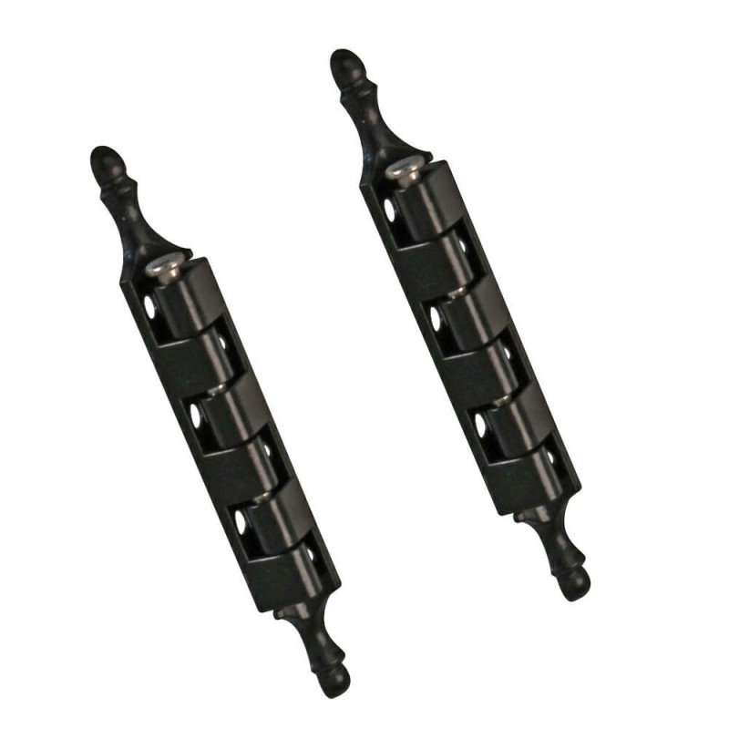 Zawias meblowy 95x54mm czarny 2szt. mod. 557