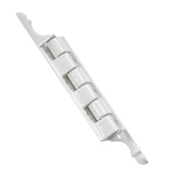 Zawias meblowy 95x54mm biały ozdobny mod. 557