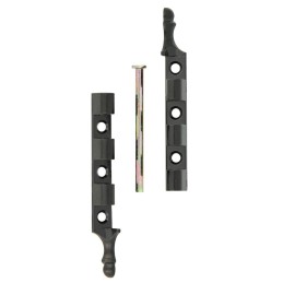 Zawias meblowy 95x54mm czarny mod. 557