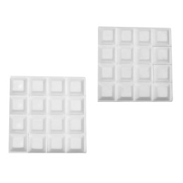 Ochraniacz mebli 412-14x14mm biały 32szt  DIS