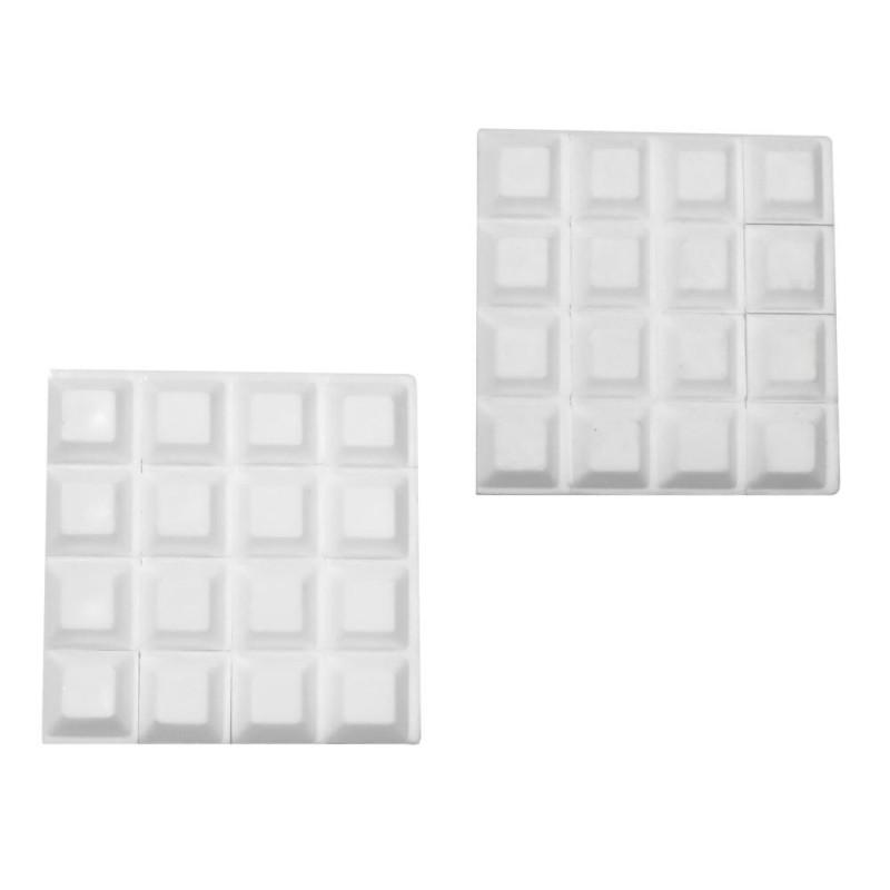 Ochraniacz mebli 412-14x14mm biały 32szt  DIS