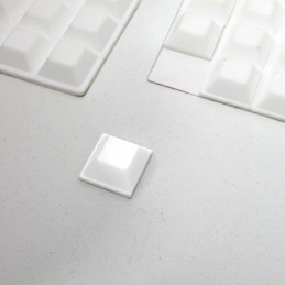 Ochraniacz mebli 412-14x14mm biały 32szt  DIS