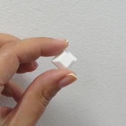 Ochraniacz mebli 412-14x14mm biały 32szt  DIS