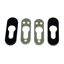 Szyld wkładki czarny 70x25mm mod.35