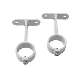 Wspornik drążka ubraniowego 20mm biały mod. 4 - 2szt. DIS