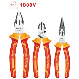 Szczypce izolowane zestaw 3szt 1000V CrV mod. THT2K0302 (D) TOTAL