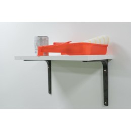 Wspornik półki stalowy czarny 350x250mm mod. 2
