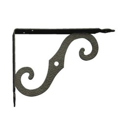 Wspornik półki ornamentalny czarny 190x250 mm mod.2