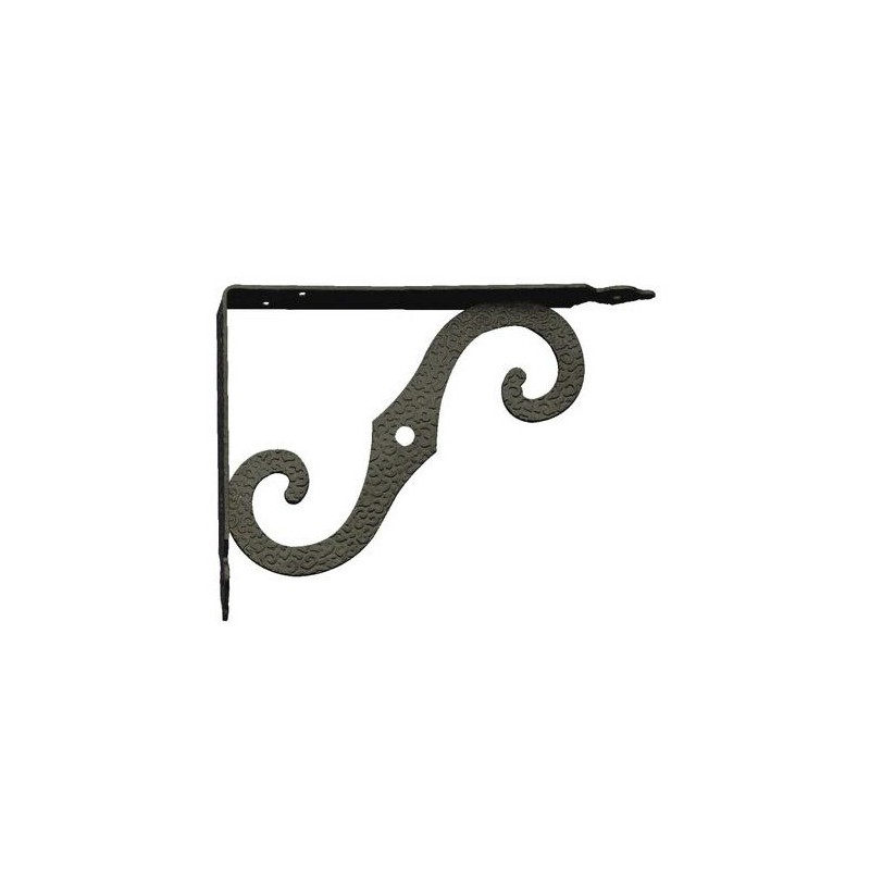 Wspornik półki ornamentalny czarny 190x250 mm mod.2