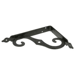 Wspornik półki ornamentalny czarny 190x250 mm mod.2