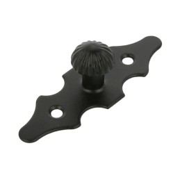 Gałka z szyldem czarna 92x30x1,5mm mod.101