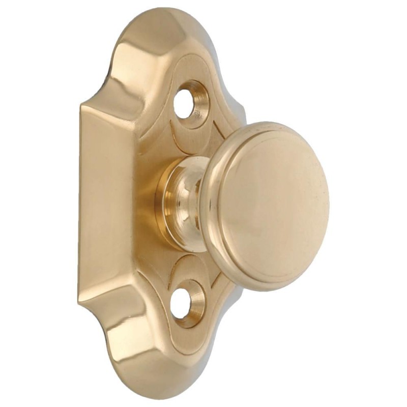 Gałka z szyldem mosiężna 60x34mm meblowa mod. 31