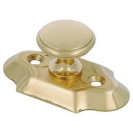 Gałka z szyldem mosiężna 60x34mm meblowa mod. 31