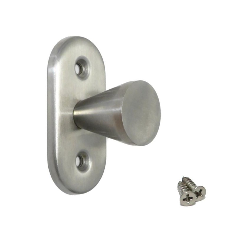 Gałka 25mm z szyldem 62x30mm inox mod.42