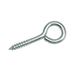 Haczyki oczkowe wkręcane 3,3x40mm oczko 9mm cynkowane 19szt.