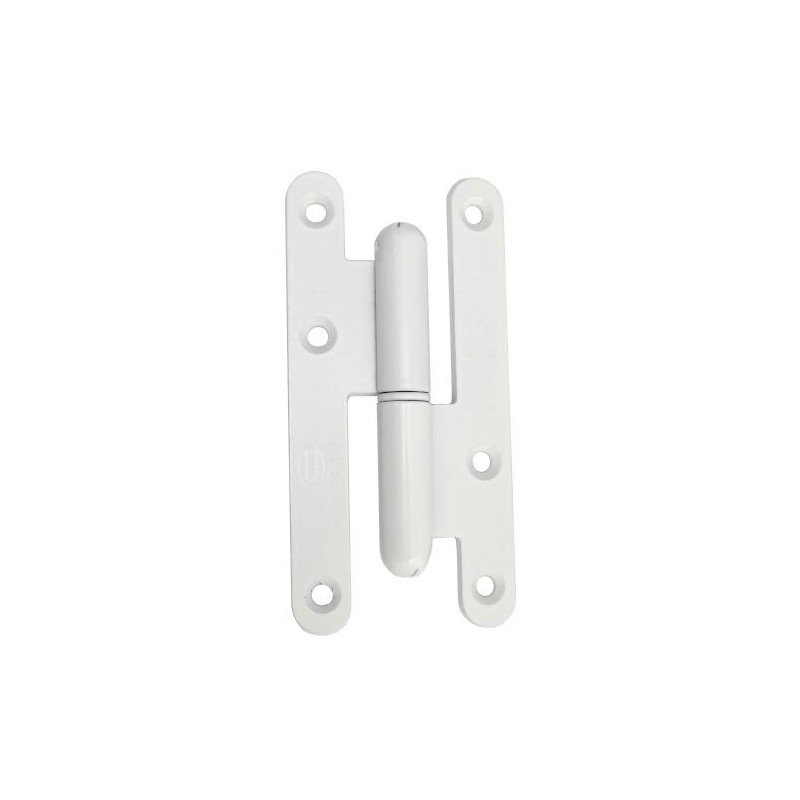 Zawias do drzwi 110x54mm stal biały rozłączny LEWY (pl) mod. 505