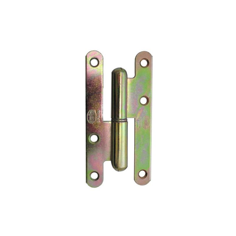 Zawias do drzwi 110x55mm stal żółty ocynk rozłączny PRAWY (pl) mod. 505