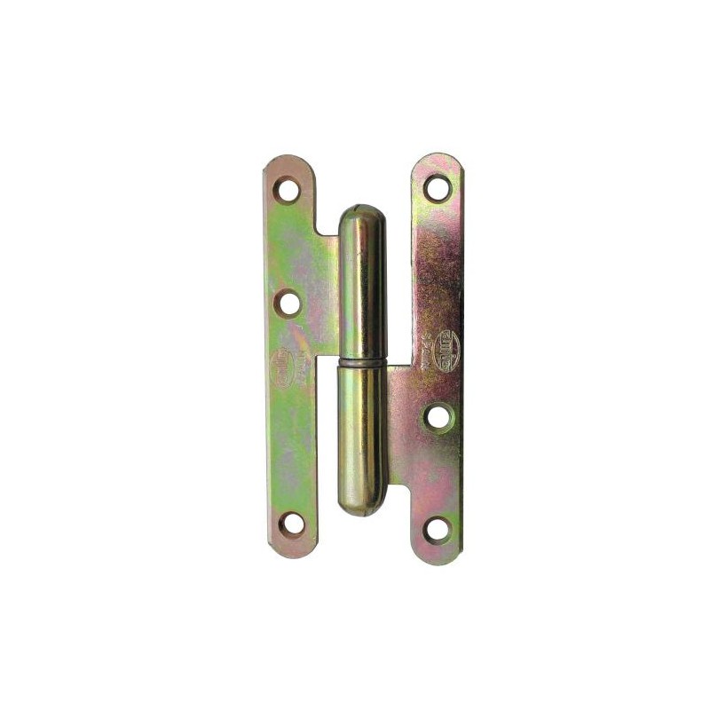 Zawias do drzwi 110x55mm stal żółty ocynk rozłączny LEWY (pl) mod. 505
