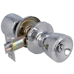 Gałka z zamkiem do drzwi wejściowych mod.600 chrom połysk