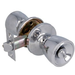 Gałka z zamkiem do drzwi wejściowych mod.600 chrom połysk