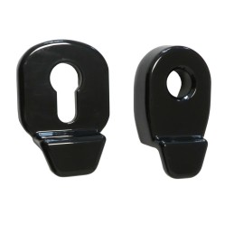 Szyld antywłamaniowy na wkładkę pochwyt-pochwyt czarny Heritage