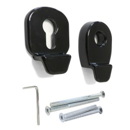 Szyld antywłamaniowy na wkładkę pochwyt-pochwyt czarny Heritage