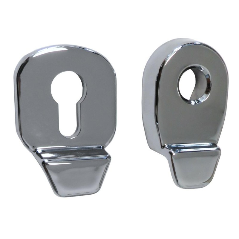 Szyld antywłamaniowy na wkładkę pochwyt-pochwyt chrom połysk Heritage