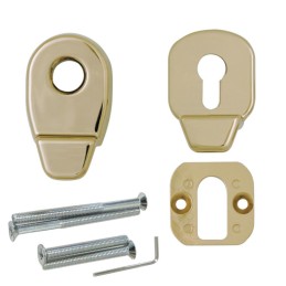 Szyld antywłamaniowy na wkładkę pochwyt-pochwyt złota Heritage