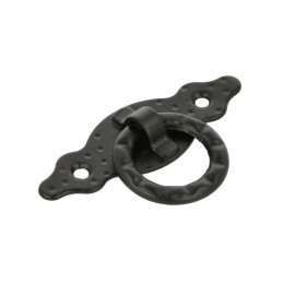 Uchwyt z kółkiem 80x30x1,5mm czarny mod.1000 DIS