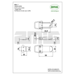 Zamknięcie skrzyniowe 1 cynkowane