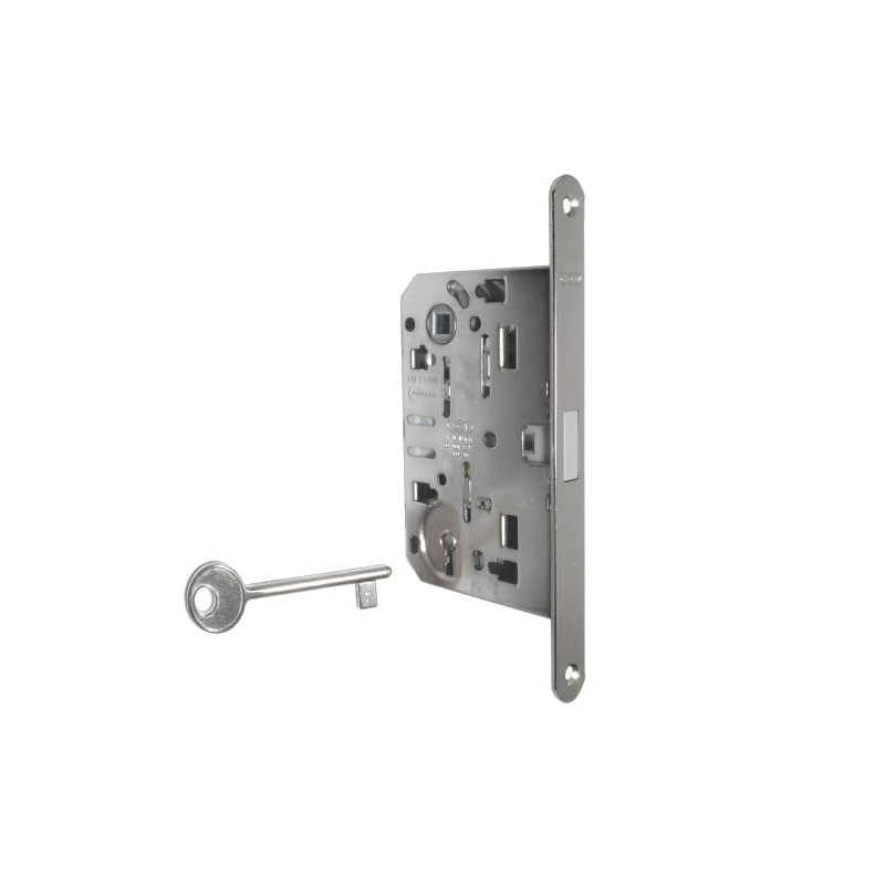 Zamek magnetyczny na klucz 90/60 niklowany F18 Mediana POLARIS 2XT