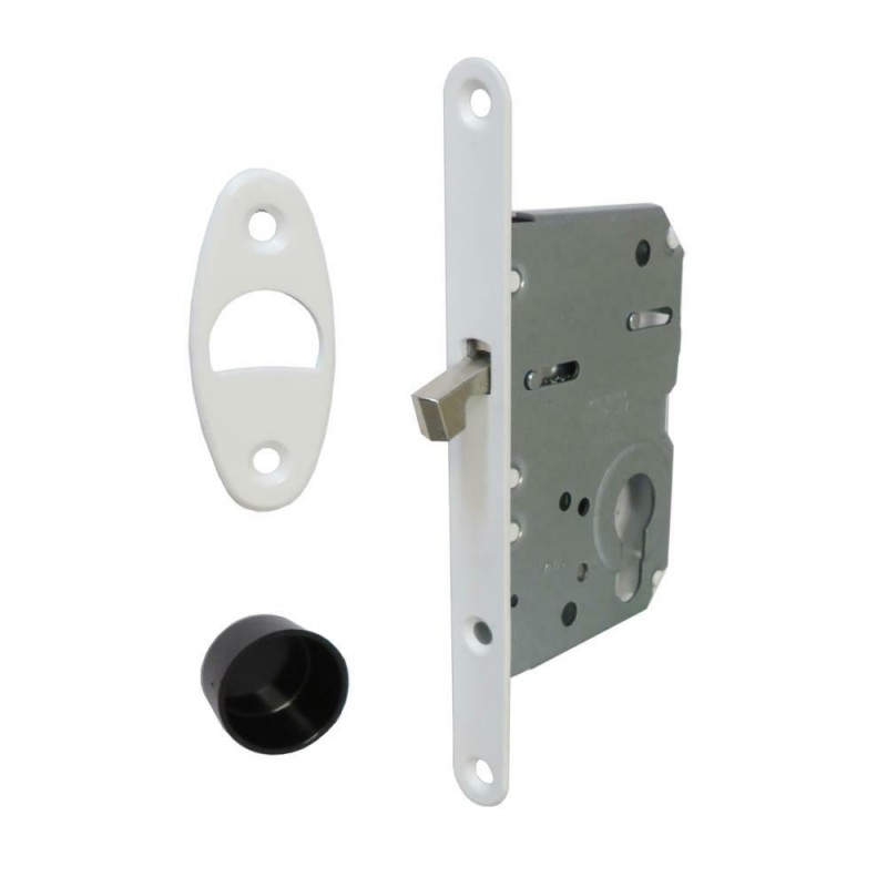 Zamek hakowy na wkładkę 50mm F16 biały mod. SCIVOLA-Tre