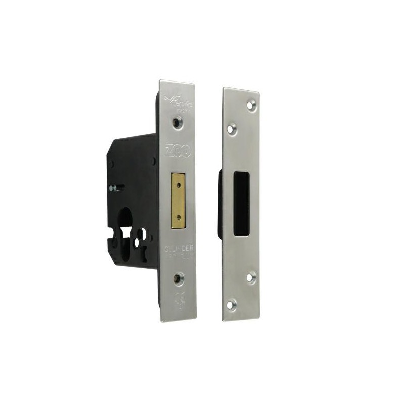 Zamek drzw. wpuszczany F25/44,5 inox