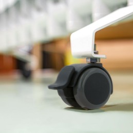 Kółko z poliuretanu 50mm z hamulcem i bolcem 11x22mm mod. 1508