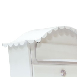 Skrzynka na listy 360x335x105mm biała mod.1