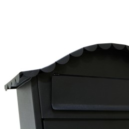 Skrzynka na listy 360x335x105mm czarna mod.1