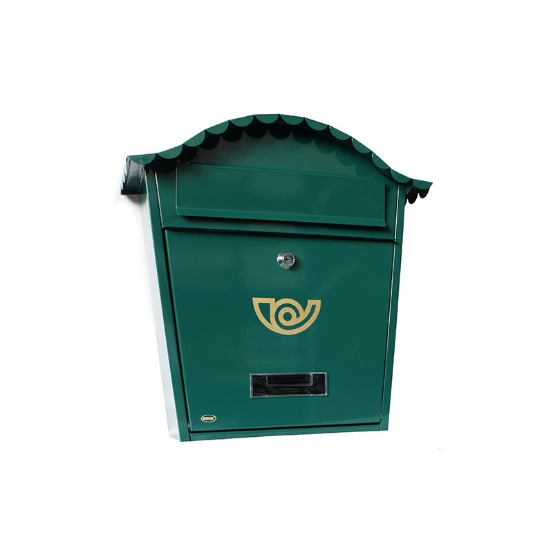 Skrzynka na listy 360x335x105mm zielona mod.1