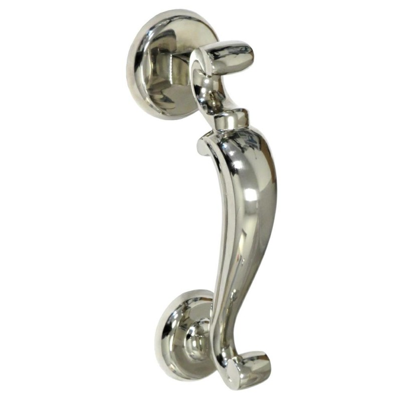 Kołatka do drzwi doktorska niklowana