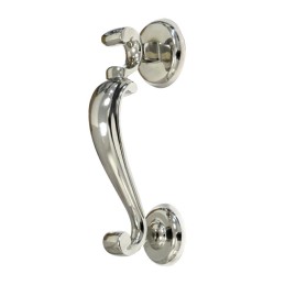 Kołatka do drzwi doktorska niklowana