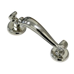 Kołatka do drzwi doktorska niklowana