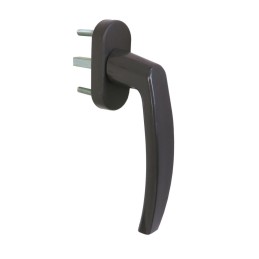 Klamka okienna GLORY plastik trzp. 7x35mm brąz