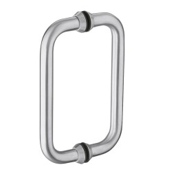 Pochwyt do drzwi szklanych 200mm dwustronny inox mod. 4