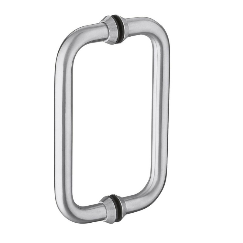 Pochwyt do drzwi szklanych 200mm dwustronny inox mod. 4