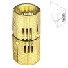 Zawias cylindryczny ukryty fi. 24mm mosiężny mod. 1020