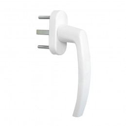 Klamka okienna GLORY plastik trzp. 7x35mm biała