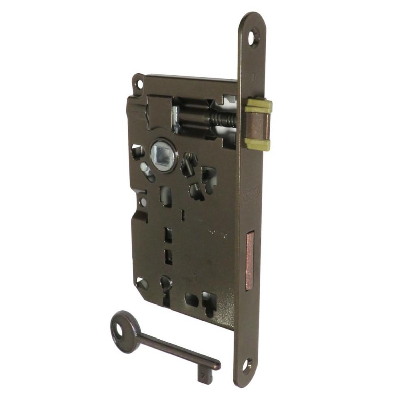 Zamek na klucz 70/50 brązowy czoło 20x188 mod. PATENT Piccola