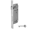 Zamek drzwiowy na klucz 90/40 niklowany F22x238mm prost. mod. PATENT