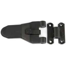 Zestaw zam. okiennicy 2915 autom. czarny bez haczyków w komplecie