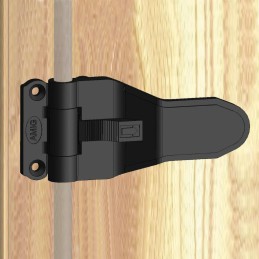 Zestaw zam. okiennicy 2915 autom. czarny bez haczyków w komplecie